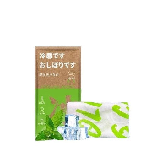 冷感濕巾清涼降溫工具夏季戶外旅遊爬山運動掛脖去汗舒爽清潔毛巾