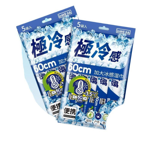 冷感冰涼濕巾夏季薄荷降溫神器濕紙巾軍訓戶外清涼擦汗止汗提神