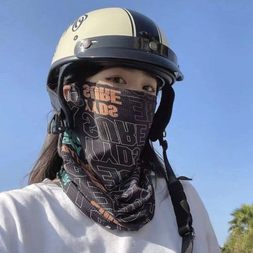 透氣防曬面罩男女圍脖套子騎行戶外頭巾冰絲款釣魚夏季天面巾臉式
