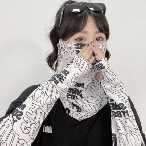 透氣防曬面罩男女圍脖套子騎行戶外頭巾冰絲款釣魚夏季天面巾臉式