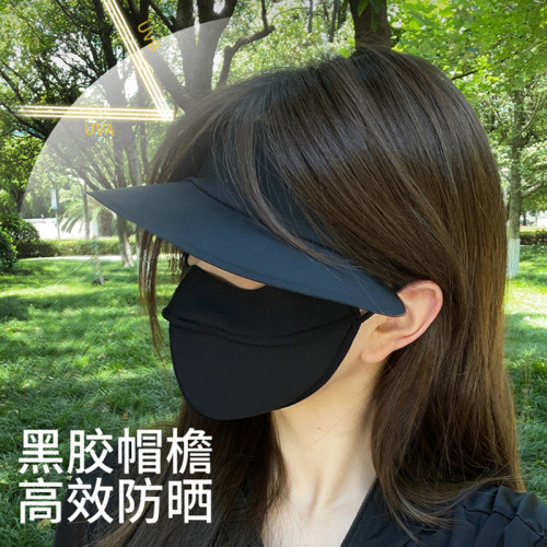 防曬面罩全臉防曬口罩臉罩防紫外線戶外透氣遮陽臉基尼大帽簷太陽