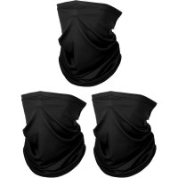 3pcs Men's Breathable Sun Protection Face Covers Adjustable