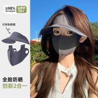 遮陽帽子戶外防曬口罩臉基尼面罩神器速乾護臉護頸加工可拆卸