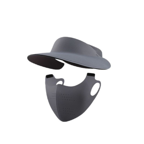 防曬面罩三合一女夏季防紫外線全臉護頸一體遮陽帽可拆卸冰絲口罩