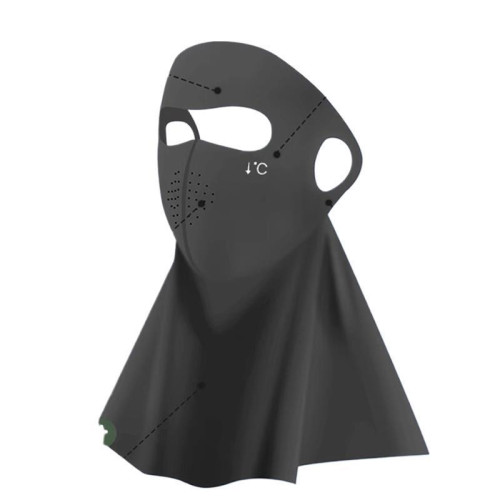 冰絲透氣遮陽防紫外線全臉防曬面罩男夏季護頸一體臉基尼口罩騎行