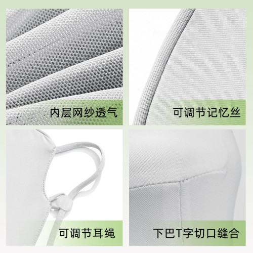 高樂捷防曬面罩女口罩冰絲防紫外線透氣護頸臉基尼高爾夫面罩