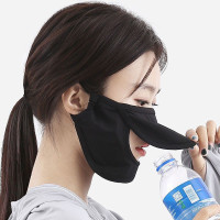 防曬口罩女夏季防紫外線冰絲薄款透氣可水洗夏天全臉加大面罩