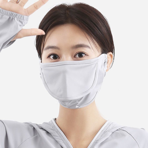 防曬口罩女夏季防紫外線冰絲薄款透氣可水洗夏天全臉加大面罩