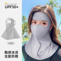 全臉防曬面罩臉基尼女防紫外線冰絲醫美後防護遮陽口罩護頸一體