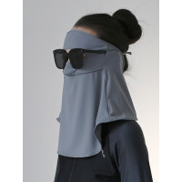 UPF50+遮全臉耳朵防曬面罩露鼻護頸防紫外線臉基尼開車騎車戴眼鏡