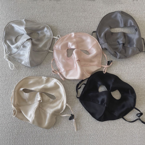 100%桑蠶絲防曬面罩女真絲防紫外線遮陽醫美臉基尼真蠶絲臉罩