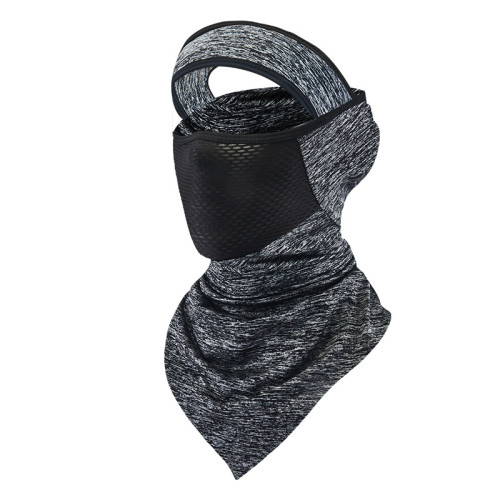 冰絲防曬面罩夏季薄男女面巾遮臉罩護全臉騎行圍脖套口罩防紫外線