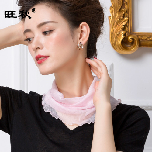 夏季網眼真絲防曬矇面巾女薄款透氣桑蠶絲掛耳面罩1008A