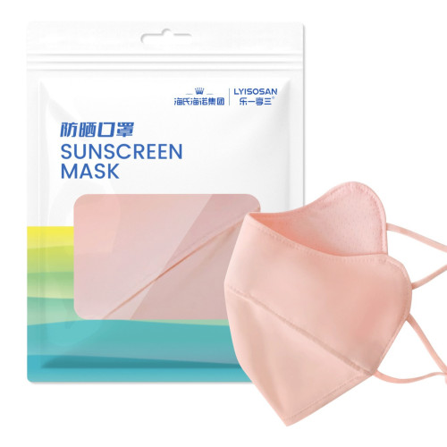 海氏海諾UPF50+可水洗玻尿酸護眼角防曬口罩防紫外線高顔值女3d