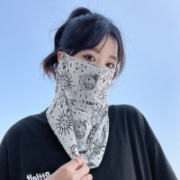 掛耳防曬面罩男全臉遮陽開車護頸騎行面巾機車女脖子防曬臉罩面紗