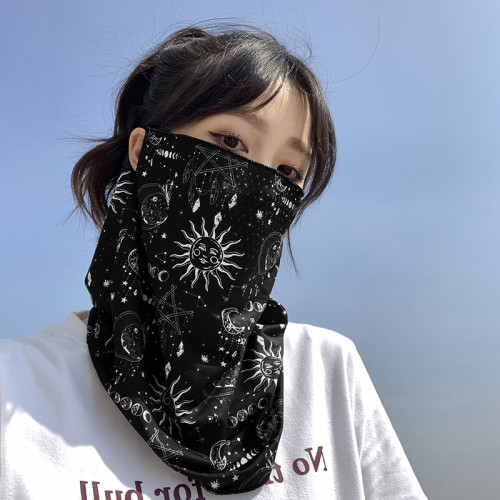 掛耳防曬面罩男全臉遮陽開車護頸騎行面巾機車女脖子防曬臉罩面紗