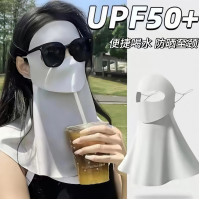 可喝水全臉防曬面罩防紫外線臉基尼女高顔值口罩護頸一體2026新款