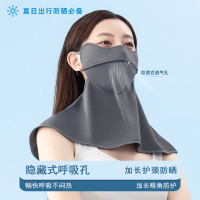 無痕防曬口罩女UPF50+防紫外線2023新款3d立體護眼角女高顔值顯瘦