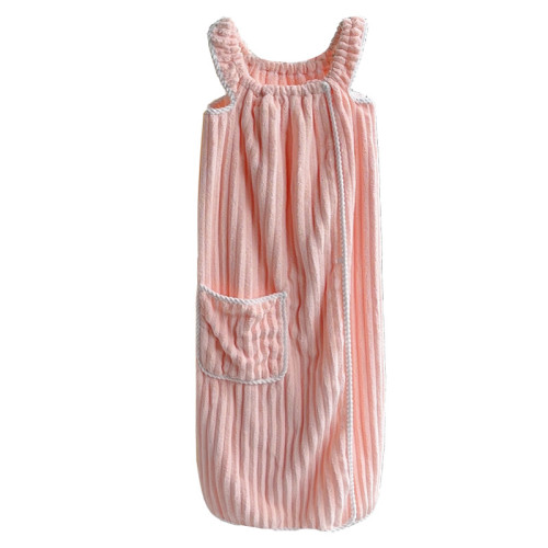 浴巾女背心式浴袍大人可穿可裹吸水速乾浴裙裹巾2025新款非全棉