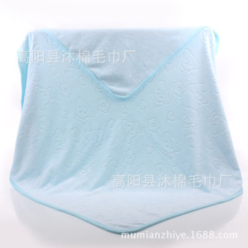 母嬰店嬰兒浴巾速乾壓花兒童浴巾寶寶包被包巾蓋毯嬰童毛巾