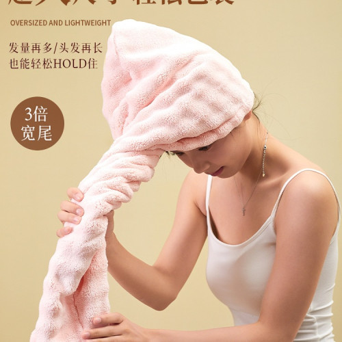 乾髮帽女吸水速乾家用包頭巾2025新款洗頭髮乾髮毛巾加厚浴帽