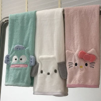 卡通小醜魚洗澡毛巾可愛ins風吸水速乾珊瑚絨情侶學生家用洗臉巾