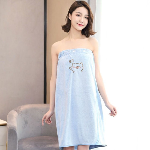 浴巾可穿可裹女夏家用比棉吸水速乾三件套珊瑚絨浴裙2023新款