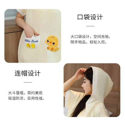 成人紗布浴巾2026新款全棉純棉浴袍可穿式速乾女款洗澡遊泳裹全身