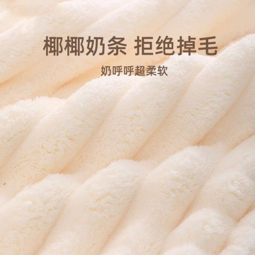 椰椰絨毛巾女比純棉全棉吸水速乾親膚家用男珊瑚絨裹巾大人毛巾