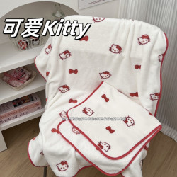 可愛Hello Kitty浴巾女毛巾兩件套吸水速乾加厚加大卡通洗澡裹巾