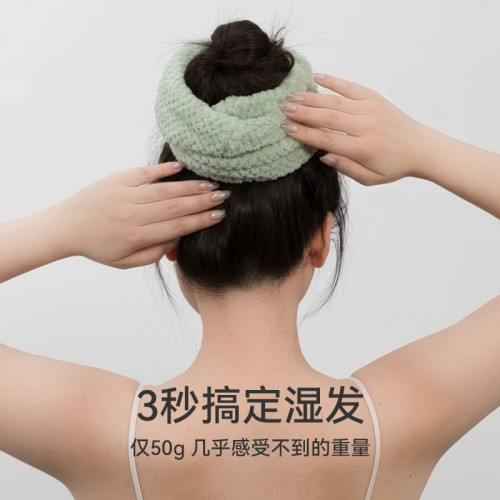7A抗菌乾髮毛巾大腸髮圈吸水速乾加厚菠蘿格睡覺卷髮不易掉毛