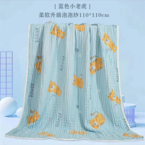 竹棉嬰兒浴巾兒童紗布寶寶吸水洗澡鬥篷帶帽毛巾抱被包巾