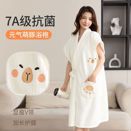 浴巾浴袍可穿式新款吸水速乾大人家用女士一體洗澡浴裙類