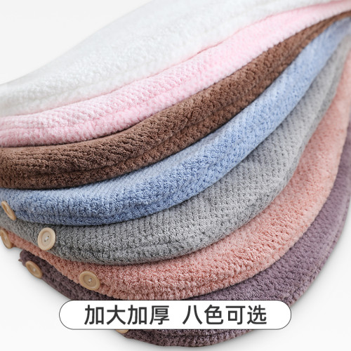 乾髮帽女吸水雙層加厚速乾2025新款包頭巾毛巾女士擦洗頭浴帽