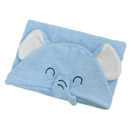 兒童浴巾鬥篷帶帽女童男寶寶浴袍嬰兒洗澡比純棉吸水可穿大童小孩