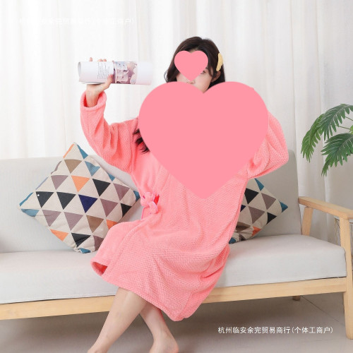 浴巾浴裙成人浴袍吸水速乾加厚新款男女情侶睡袍長款洗澡居家浴衣
