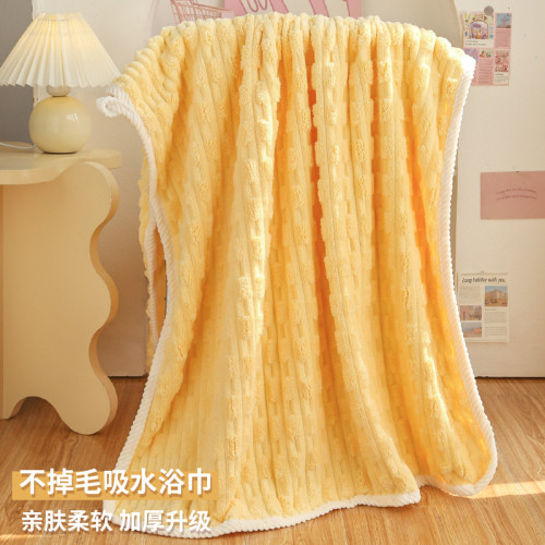 浴巾女高級家用吸水速乾大人毛巾兩件套2025新款情侶一對非純全棉