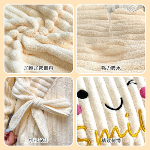 浴巾浴袍可穿式吸水速乾加大加厚裹全身冬季浴衣2025新款非全棉