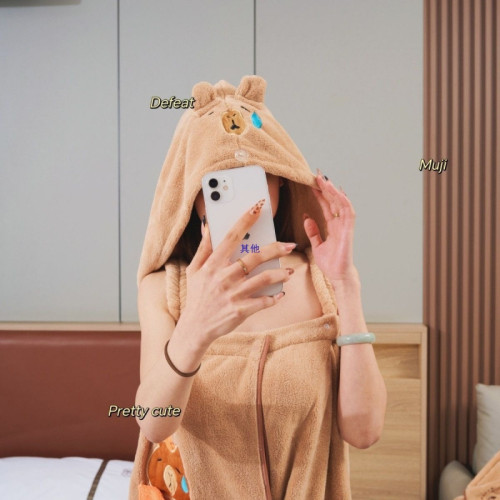 浴巾女學生宿捨浴裙可穿式速乾吸水浴袍乾髮帽洗澡不毛一整套裝