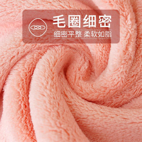 珊瑚絨大毛巾 吸水不掉毛 洗澡浴巾洗頭乾髮巾巾速乾媛洛