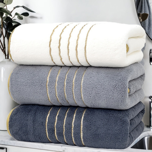 TEMU秋季新款 Towels Bath Towels 珊瑚毛巾套裝速乾吸水輕便
