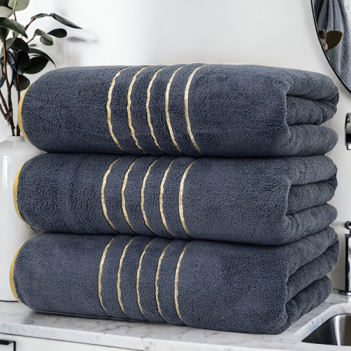 TEMU秋季新款 Towels Bath Towels 珊瑚毛巾套裝速乾吸水輕便