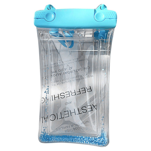 純色泡泡充氣炫彩透明手機防水袋蘋果華爲通用密封觸控螢幕遊泳潛水套