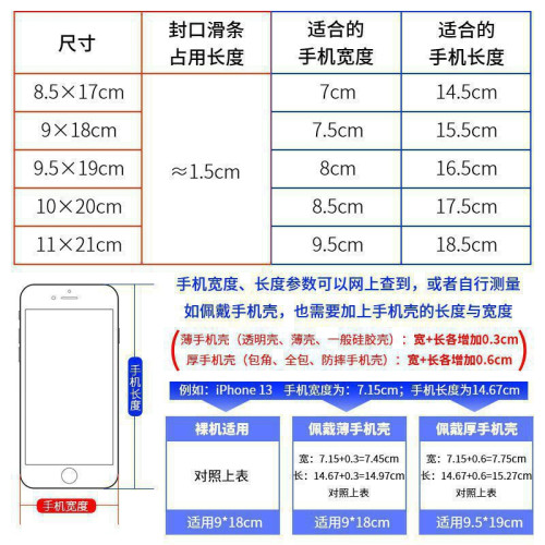 防水手機袋人員一次性袋可觸控螢幕騎手防塵自封袋子