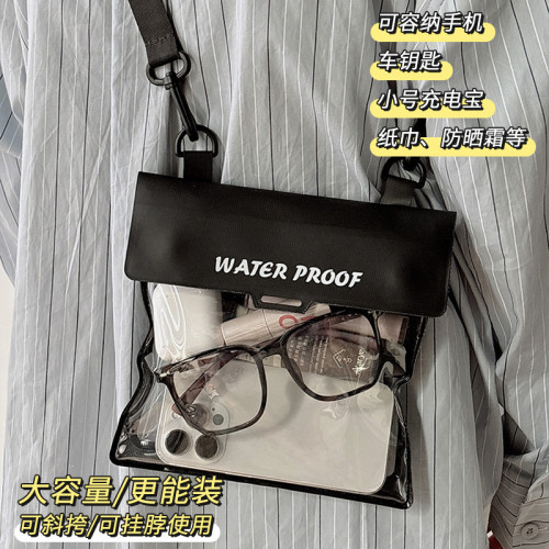 斜背手機防水袋可觸控螢幕拍照大容量防水套包新款漂流潛水溫泉通用