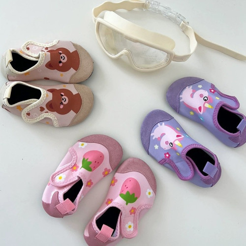 兒童沙灘鞋寶寶海邊防滑防割速乾浮潛遊泳鞋男女童潛水沙灘襪軟鞋