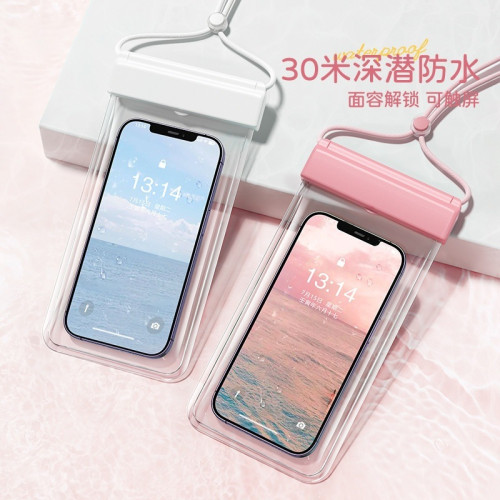 手機防水袋可觸控螢幕遊泳自封密封袋海邊潛水拍照漂流透明防水手機套
