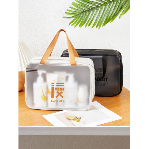 卡通防水化妝包收納袋大容量透明洗漱包乾濕分離旅行化妝品收納包