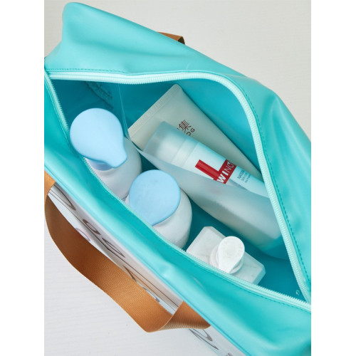 卡通防水化妝包收納袋大容量透明洗漱包乾濕分離旅行化妝品收納包