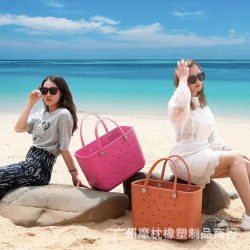 eva沙灘遊泳旅行寵物包可拆卸防水收納帶洞包 洞洞買菜手提袋